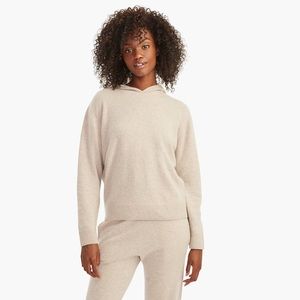Naadam Recycled Cashmere Hoodie XS Oatmeal